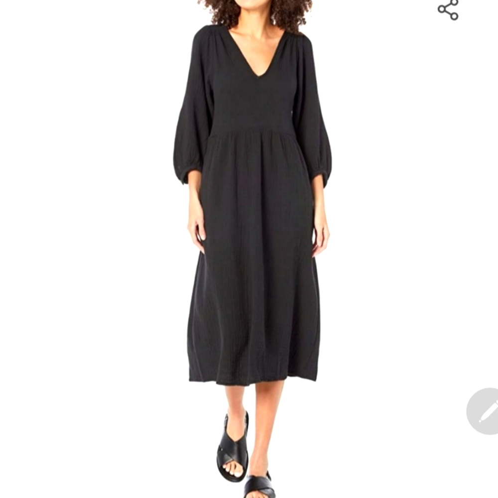 Madewell Kasia Bar Back Midi Dress